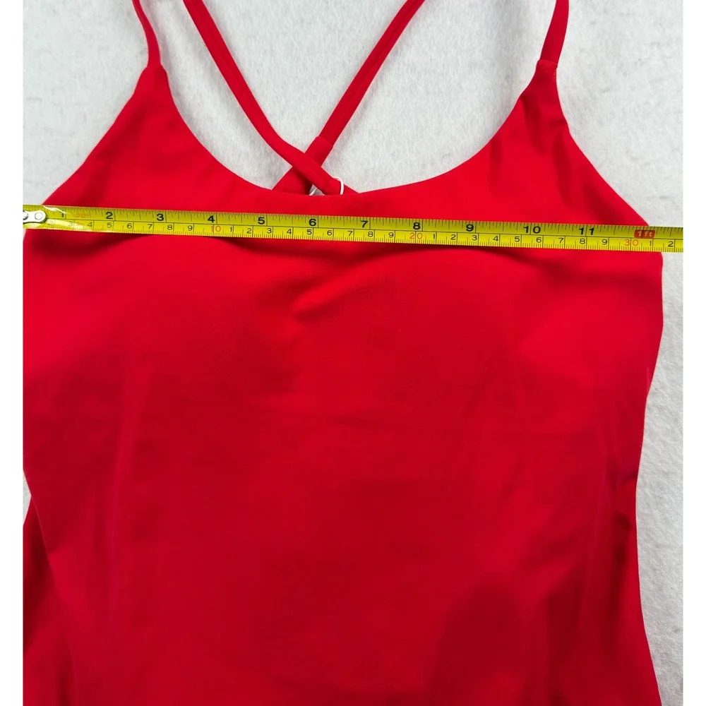 Halara SoftlyZero Plush Backless Active Dress Easy Peezy Red XS NWT